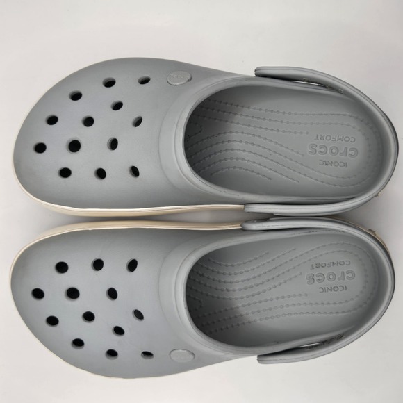 CROCS Gray and White Mules - Picture 4 of 13